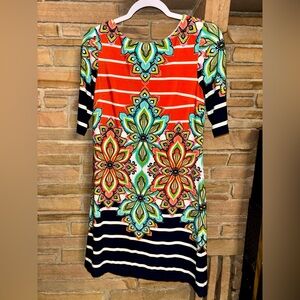 Eliza J Women's Multicolor Floral‎ Sheath Dress - Size 4